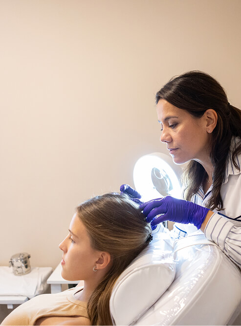 осмотр, сбор анамнеза